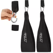 Pilvo raumenų treniravimo kilpos 4FIZJO AB Sling Straps, juodos