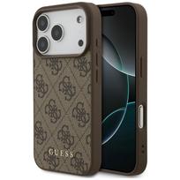 Guess 4G Classic dėklas skirtas iPhone 17 Pro / 18 Pro, rudas