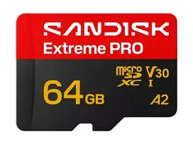 „SanDisk“ 64 Gt „Extreme PRO“ UHS-I U3 V30 „microSDXC“ atminties kortelė