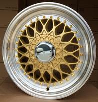Ratlankis RACINGLINE BY479 R14x6.5 4x100 ET 35 CB 73.1 (Gold Polished) (500 kg)
