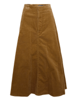 Polo Ralph Lauren - Corduroy A-Line Midi Skirt - Iki kelių ir midi sijonai - Ruda