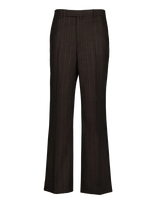 Gant - Tailored Wool Pinstripe Suit Pants - Klasikinės kelnės - Ruda