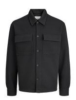 Jack & Jones - Jcofusion Jersey Waffle Overshirt - Laisvalaikio marškiniai - Juoda