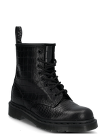 Dr. Martens - 1460 Croco Black Atlas Croc Emboss - Suvarstomi batai - Juoda