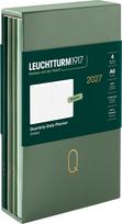 Leuchtturm 1917 Dieniniai ketvirtiniai planuokliai su taškeliais minkštu viršeliu Leuchtturm 1917 2027 EN A6, žalios spalvos atspalviai, 4 vnt.
