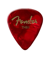 Mediatorių komplektas .46mm Fender Premium Celluloid Red Moto, 351 Shape