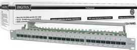 Digitus | CAT 6A Patch Panel, shielded, 1U, 24-port | RJ45, 8P8C | Grey DN-91624S-EA | 4016032288428