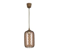BRILAGI - LED liustra ant troselio R GLASS 1xE27/60W/230V skersmuo 14 cm ruda//dūminė ruda