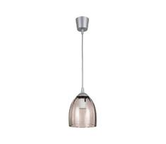 BRILAGI-LED pakabinamas šviestuvas ant laido R GLASS 1xE27/60W/230V Ø 17 cm sidabrinis/rūkytos smėlio spalvos