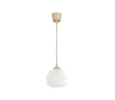 BRILAGI - LED pakabinamas šviestuvas ant laido RETRO GLASS 1xE27/60W/230V Ø 20 cm smėlinė/balta