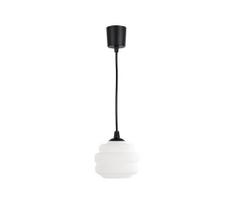BRILAGI - LED pakabinamas šviestuvas ant laido RETRO GLASS 1xE27/60W/230V, skersmuo 20 cm, juoda/balta