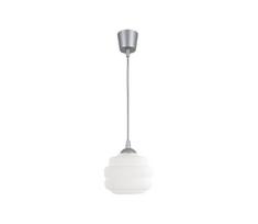 BRILAGI - LED pakabinamas šviestuvas ant laido RETRO GLASS 1xE27/60W/230V skersmuo 20 cm sidabrinė/balta