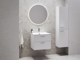 Aukšta spintelė Ravak SB Chrome II 390, R balta, rankena 152 mm, chrom