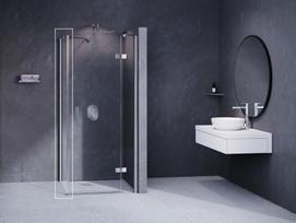 Stacionari sienelė Ravak SmartLine, SMPS-100 R chromas+stiklas Transparent