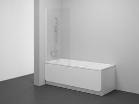 Stacionari vonios sienelė Ravak Nexty, NVS1-80 balta+Transparent