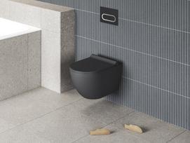 Pakabinamas WC Ravak, Uni Chrome RimOff juodas
