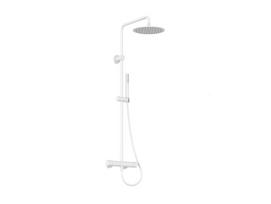 Stacionari dušo sistema Ravak Spring su termostatiniu maišytuvu, SG 091.10WHM, baltas matinis