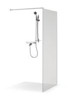 Dušo sienelė Brasta Glass Dija, 90x200 cm, skaidrus stiklas, chromas