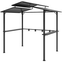 Pavėsinė kepsninei Outsunny 250x160x250cm., juodos spalvos