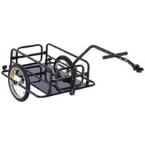 Dviračio priekaba Homcom 155x71,5x77cm., juodos spalvos