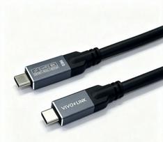 Vivolink USB-C to USB-C Cable 0.5m -  USB4, 40Gbps, 100W PD, 8K,