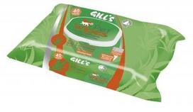 GILL'S Servetėlės Augintiniams Su Chlorheksidinu Ir Aloe Vera, 40vnt