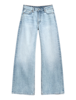 Weekday - Paz Mid Rise Wide Jeans - Platūs džinsai - Mėlyna