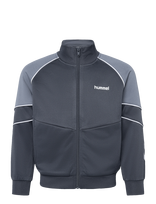 Hummel - Hmljr Reg Poly Block Zip Jacket - Softshell striukė - Tamsiai mėlyna