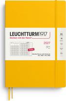 Leuchtturm 1917 Mėnesinis planuoklis su užrašų knygele minkštu viršeliu Leuchtturm 1917 2027 16 mėnesių EN B5, geltonas