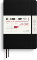 Leuchtturm 1917 Kietviršis savaitinis planuoklis Leuchtturm 1917 2027 18 mėnesių EN A5, juodas