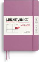 Leuchtturm 1917 Kietviršis savaitinis planuoklis Leuchtturm 1917 2027 18 mėnesių EN A5, rožinis