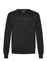 Polo Ralph Lauren - Washable Wool V-Neck Sweater - V formos iškirptės megztinis - Pilka