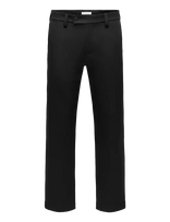 ONLY & SONS - Onsedge Straight Twill 0612 Pants Frml - Klasikinės kelnės - Juoda