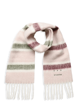Copenhagen Studios - Cph Shawl 24 Alpaca Mix Light Rose Striped - Žieminis šalikas - Rožinė