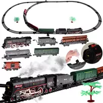 Electric railway train 185x99cm smokes steam sound effect RC0622