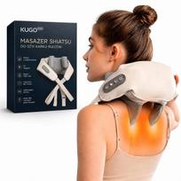 Shiatsu masažuoklis kaklui, sprandui ir nugarai su šildymo funkcija