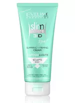 Eveline Cosmetics, Slim Extreme 3D, Anti-Cellulite & Slimming, Body Cream, Legs, buttocks, hips, abdomen, arms, Apply daily, 250 ml