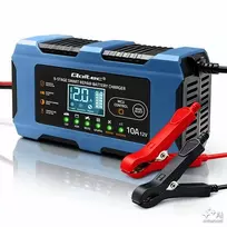 Akumuliatoriaus įkroviklis 12 V, 10 A, lygintuvas, AGM, GEL, LiFeP