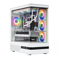 MODECOM kompiuterio korpusas Volcano AQ100 ARGB Midi Balta