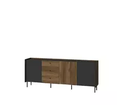 „PRESTIGO“ P6 sistema (komoda 3D3S) – Spalva: juoda/San Sebastian