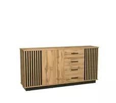 „LAMELO“ LA21 sistema (komoda 3D4S) – Spalva: juoda