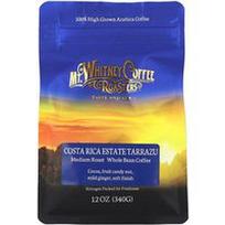 Mt. Whitney Coffee Roasters, Kosta Rikos dvaras Tarrazu, nesmulkintų pupelių kava, vidutinio skrudinimo, 12 uncijų (340 g)