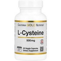 California Gold Nutrition, L-cisteinas, AjiPure®, 500 mg, 60 daržovių kapsulių
