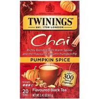 Twinings, Aromatizuota juodoji arbata, chai, moliūgų prieskoniai, 20 arbatos maišelių, 1,41 uncijos (40 g)