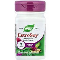 Nature's Way, EstroSoy™, menopauzės palengvinimo mišinys, 60 veganiškų kapsulių