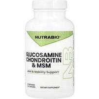 NutraBio, Gliukozaminas Chondroitinas ir MSM, 120 kapsulių