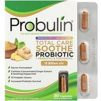 Probulin, „Total Care Soothe“ probiotikas + prebiotikas ir postbiotikas, 30 kapsulių