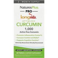 NaturesPlus, „Pro Longvida®“ optimizuotas kurkuminas® 1000, 1000 mg, 60 tablečių