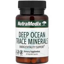 NutraMedix, Deep Ocean Trace Minerals, Energy/Vitality Support, 60 daržovių kapsulių (500 mg vienoje kapsulėje)