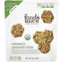 Foods Alive, Daiginti traškučiai, rozmarinas, 113 g